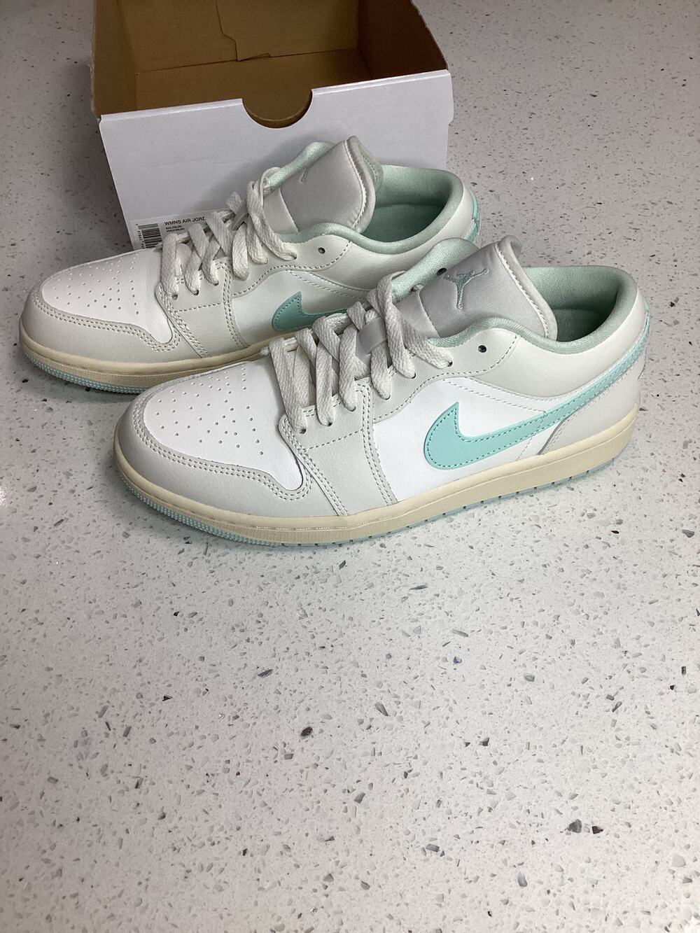 Nike air Jordan one low women’s size 9 new in the box with no lid. Dc0774-134